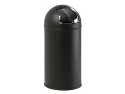 Afvalbak Pushcan 40 Liter Mat Zwart