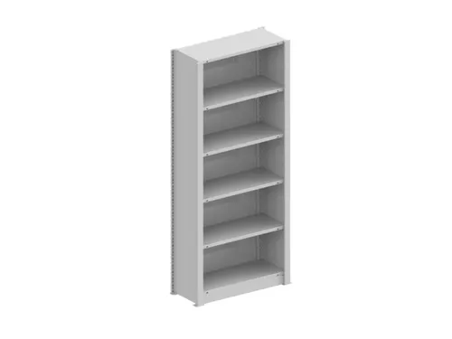 kantoorstelling,grondveld,HxBxD 1850x806x335mm,6xStalen bodem