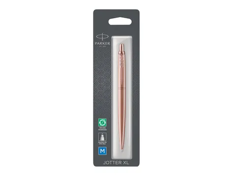 Balpen Parker Jotter XL Monochrome pink gold medium blister à 1 stuk