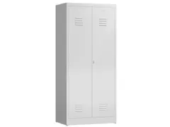 garderobekast 1800x800x500mm 2vak klink RAL7035
