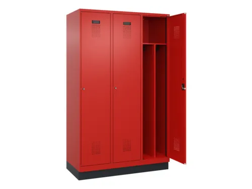 locker voor scheiding van kleding,HxBxD 1950x1200x500mm,3vak