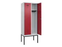 locker,HxBxD 2120x800x500mm,2vak,vak B 400mm,cil.-slot,voetonderstel