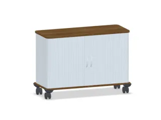 jaloeziedeurkast,HxBxD 720x1000x400mm,1xhouten vloer,decor romp noten - 2