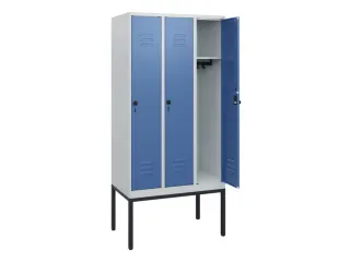 locker,HxBxD 1950x900x500mm,3vak,vak B 300mm,draaigrendel - 2
