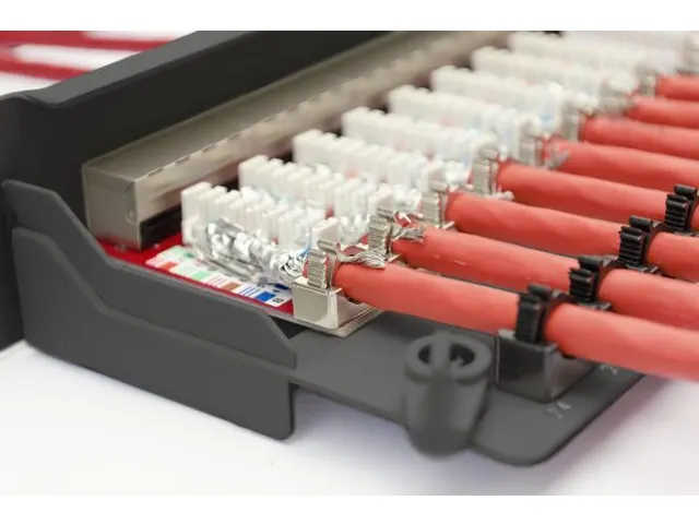 CAT 6A patchpaneel afgeschermd 1U 24-poorts 8P8C 483mm (19 inch) Zwart