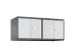 opzetkast,v. locker voor scheiding van kleding,4vak.,vak B 300mm