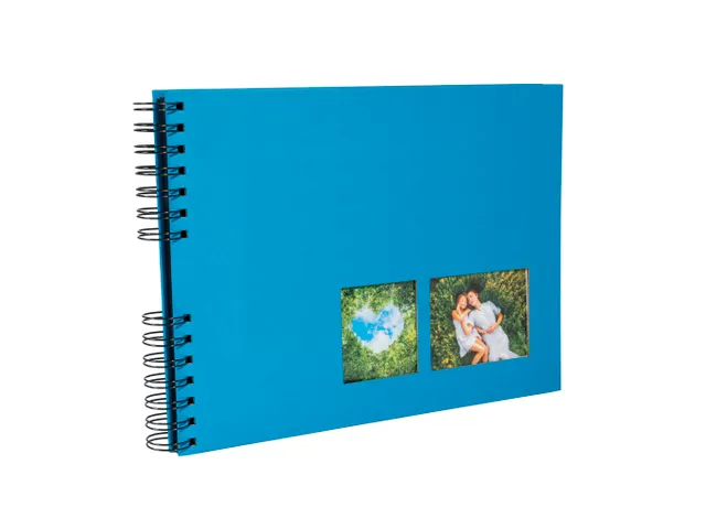 Fotoalb spir 50Zwrt 32x22cm MILANO Blauw