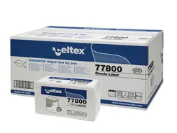 Handdoek Celtex MM Omnia Labor V-vouw 2-laags wit doos 8 pak a 300 vel