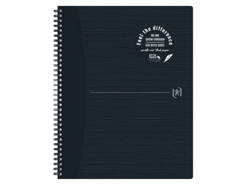 Spiraalblok Oxford Origin A4+ ruit 5mm 70vel zwart
