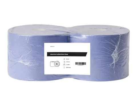 Poetspapier Rol Verlijmd Blauw 3-laags 2 Rol