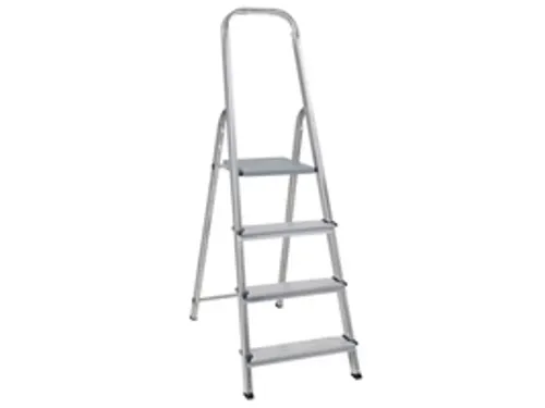 aluminium beugelladder eenzijdig 4treden stand H 0 78m aluminium