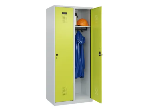 locker,HxBxD 1850x800x500mm,2vak,vak B 400mm,draaigrendel