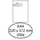 Envelop Hermes Venster Ea4 venster links 40x110mm zelfklevend 120gr