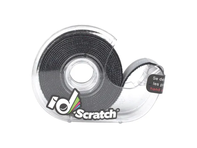 id-Scratch Klittenband Zwart Rol 2m x 2cm