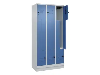 Z-garderobekast,HxBxD 1950x900x500mm,vak B 150/300mm,draaigrendel - 2