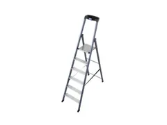 trapladder,eenzijdig,6treden,bordes met profiel,Stand H 1,3m