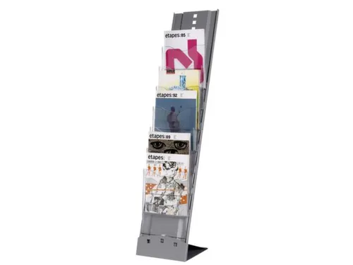 vouwbaar folderrek,HxBxD 1150x250x360mm,v. 7xDIN A4
