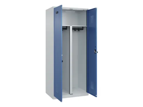 PBM-locker,HxBxD 1850x800x500mm,2vak,vak B 400mm,draaigrendel