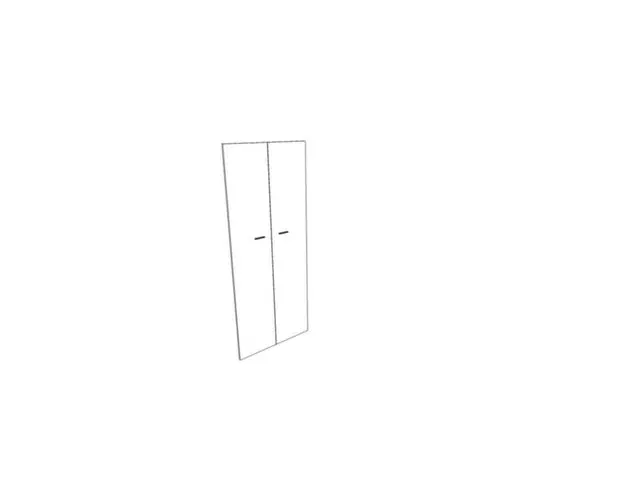 dubbele vleugeldeur,v. scheidingswand,5ordnerhoogte,HxB 2110x860mm