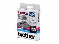Lettertape Brother P-touch Tx-131 12mm Zwart Op Transparant