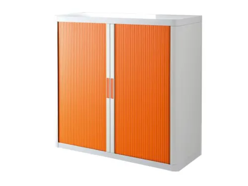 Roldeurkast HxBxD 1040x1100x415mm 2 Oh Romp Wit Front Oranje