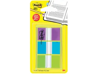 Indextabs Post-it 680 24mmx43.2mm helder assorti 60 tabs - 1