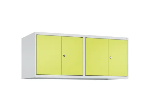opzetkast,v. locker,4vak.,vak B 300mm,HxBxD 500x1200x500mm,vleugeldeur