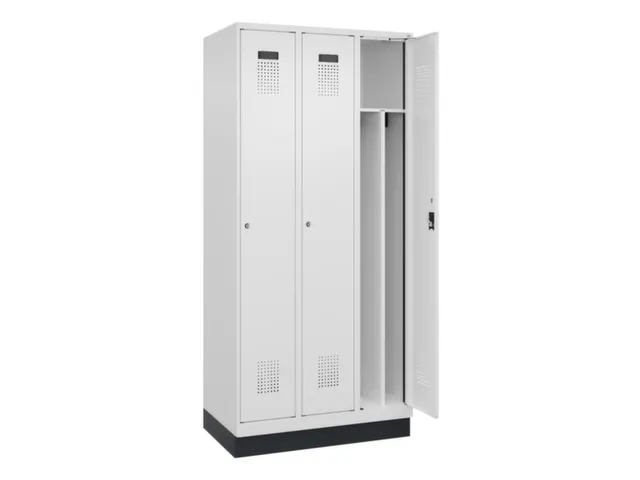 locker voor scheiding van kleding,HxBxD 1950x900x500mm,3vak