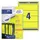 Rugetiket Avery Zweckform breed 192x61mm Geel L4769 80 stuks
