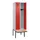 locker met bank,HxBxD 2120x600x815mm,2vak,vak B 300mm,cilinderslot