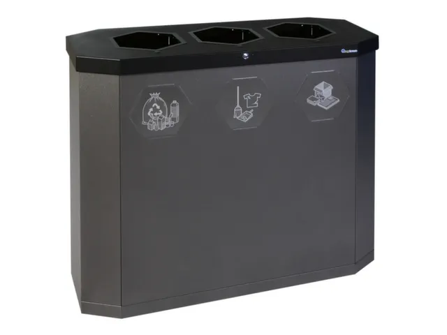 afvalverzamelstation,3x45l,HxBxD 830x950x355mm,3opening(en)