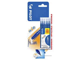 Rollerpenvulling Pilot Frixion Ball 0.7mm Blauw Medium Blister à 6 st - 1