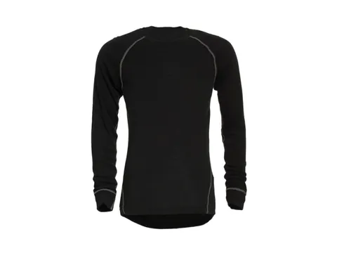 Tranemo 6315 vlamvertragend T-shirt met lange mouwen, zwart, maat 3XL,