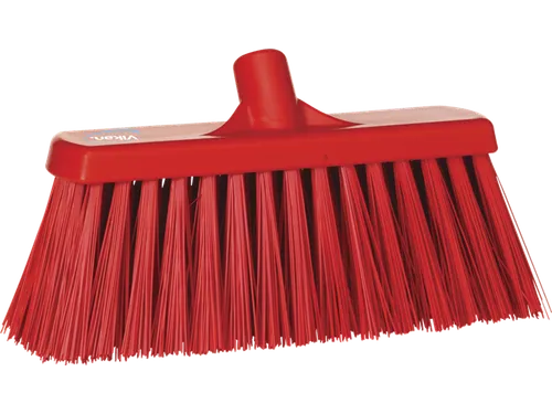 Hygiene 2915-4 bezem 30cm rood harde vezels 330mm