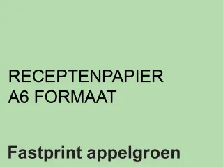 Receptpapier Fastprint A6 80 Gram Appelgroen 2000 Vel - 1