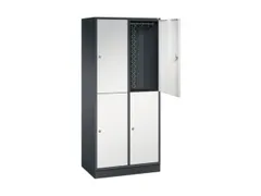 grootvolume garderobekast,RAL 7021/RAL 7035,HxBxD 1950x820x500mm