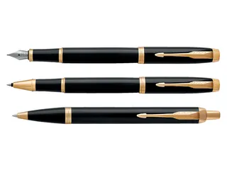 Vulpen Parker IM Black Lacquer GT Finish Medium Blauwe inkt - 8