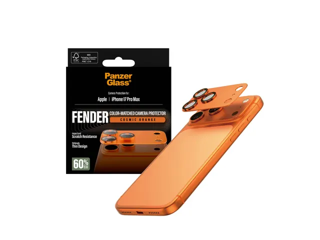 PanzerGlass Fender Camera Protector Cosmic Orange iPhone 17 Pro Max