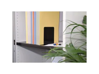 Boekensteun MAUL staal magnetisch 14x12x14cm set 2 zwart - 12