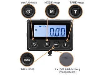 Digitale Postweegschaal Met Extern Display - 100kg / 10g - 6