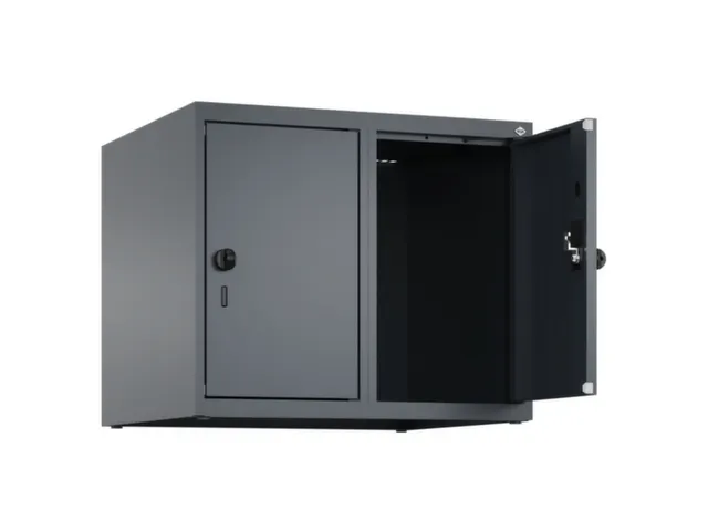 opzetkast,v. locker,2vak.,vak B 300mm,HxBxD 500x600x500mm,draaigrendel