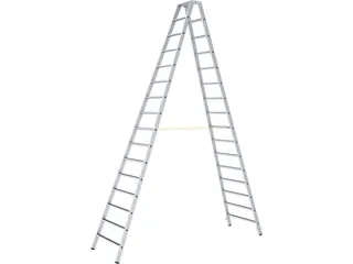 veiligheidsladder,beide zijden,2x4treden m. R13-laag,balk L 1,15m - 1