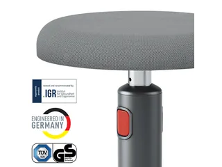 Actieve zit-sta kruk Leitz Ergo Cosy grijs - 3