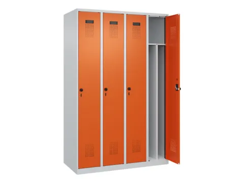 locker voor scheiding van kleding,HxBxD 1850x1200x500mm,4vak