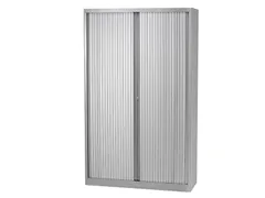 Roldeurkast Incl. 4 Legborden Zilver 198x100x43