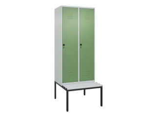 locker voor scheiding van kleding,HxBxD 2120x800x815mm,2vak - 1