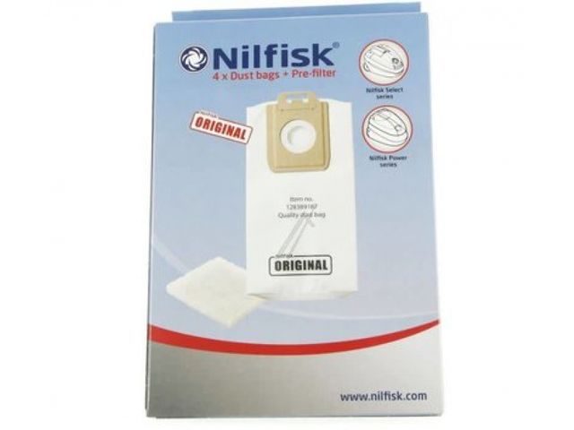 Schat hulp in de huishouding vergeven Nilfisk Select Stofzuigerzakken Microfleece 4 Stuks | DiscountOffice.be