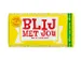 Chocolade Tony's Chocolonely reep 180gr melk noga "Blij met jou"