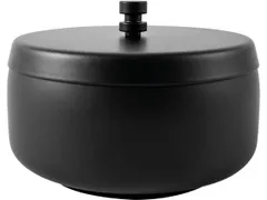 Tafelasbak Zwart met deksel AT700 1 Liter