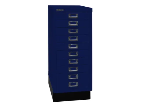 kantoor-ladekast HxBxD 670x279x380mm 10 laden romp oxfordblauw staal